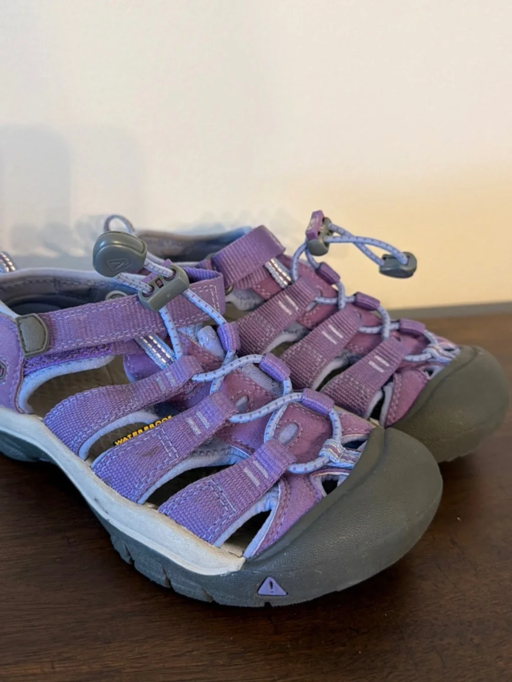 Keen Little Kids Purple Waterproof Sport Sandals Sz 13 Rubber Toe EUC